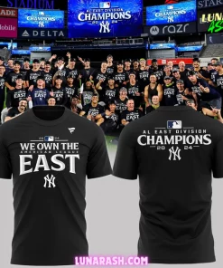 New York Yankees AL East Division Champions 2024 Black T Shirt 1