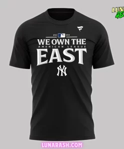 New York Yankees AL East Division Champions 2024 Black T Shirt 2