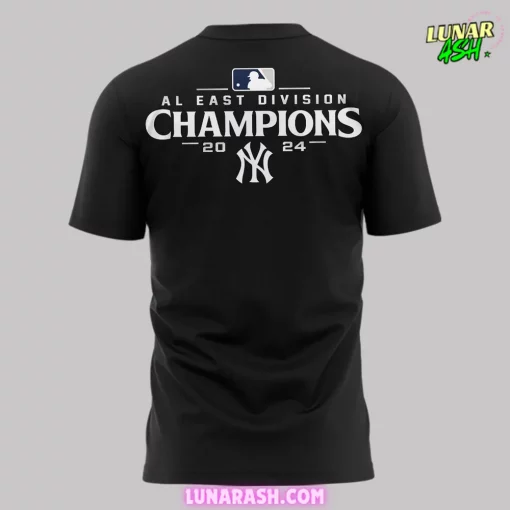New York Yankees AL East Division Champions 2024 Black T-Shirt