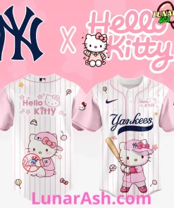 New York Yankees Cute Hello Kitty Baseball Jersey