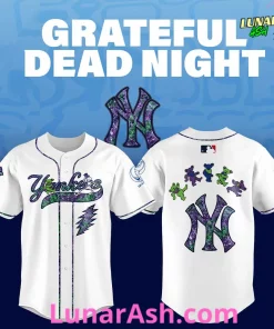 New York Yankees Grateful Dead Night Special Jersey 1