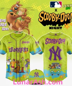 New York Yankees MLB x Scooby-Doo Night Baseball Jersey