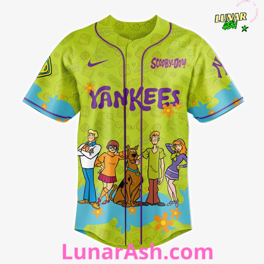 New York Yankees MLB x Scooby-Doo Night Baseball Jersey New York Yankees MLB x Scooby-Doo Night Baseball Jersey