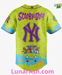 New York Yankees MLB x Scooby Doo Night Baseball Jersey 3
