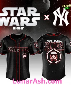New York Yankees MLB x Star War Night 2025 Custom Baseball Jersey 1