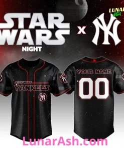 New York Yankees MLB x Star Wars Night 2025 Custom Baseball Jersey