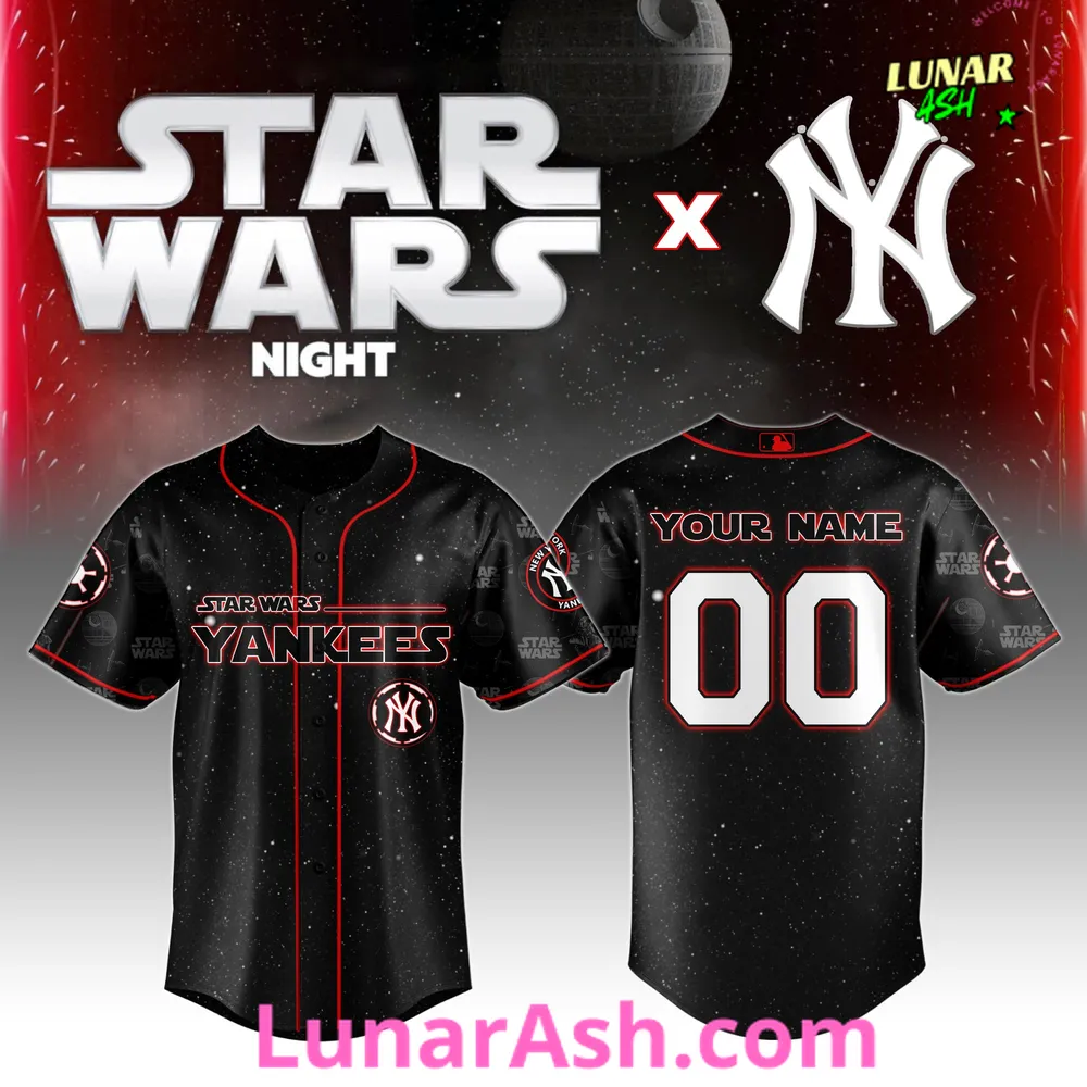 New York Yankees MLB x Star Wars Night 2025 Custom Baseball Jersey New York Yankees MLB x Star Wars Night 2025 Custom Baseball Jersey