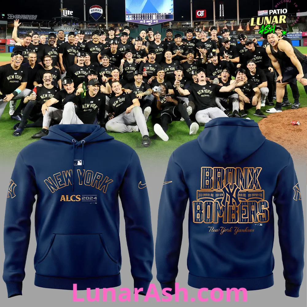 New York Yankees NLCS POUND Bronx Bombers 2024 Hoodie New York Yankees NLCS POUND Bronx Bombers 2024 Hoodie
