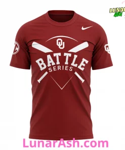 Oklahoma Football Battle Series 2024 Red T-Shirt