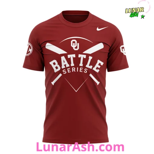 Oklahoma Football Battle Series 2024 Red T-Shirt