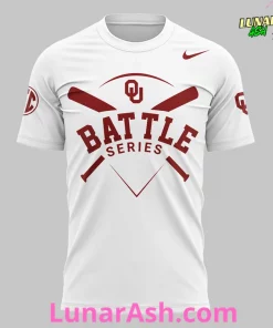 Oklahoma Football Battle Series 2024 White T-Shirt