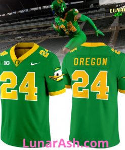 Oregon Ducks Big 10 Green Limited Edition Football Jersey
