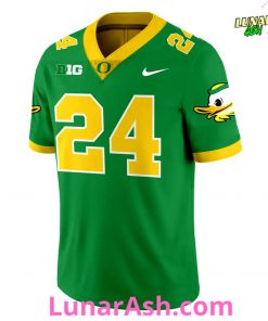Oregon Ducks Big 10 Green Limited Edition Football Jersey