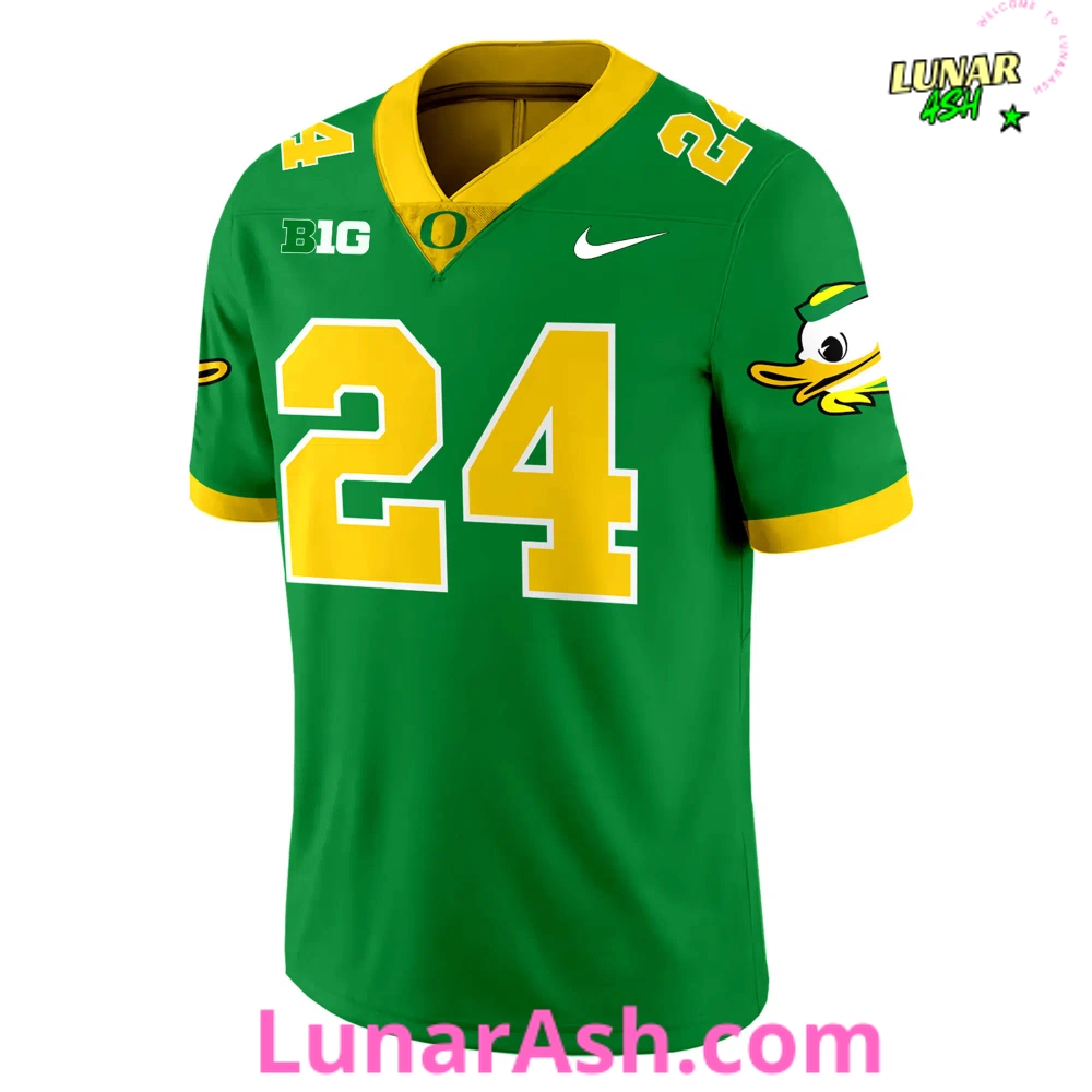Oregon Ducks Big 10 Green Limited Edition Football Jersey Oregon Ducks Big 10 Green Limited Edition Football Jersey