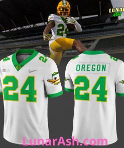 Oregon Ducks Big 10 White Limited Edition Football Jersey