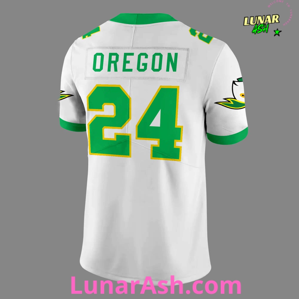 Oregon Ducks Big 10 White Limited Edition Football Jersey Oregon Ducks Big 10 White Limited Edition Football Jersey