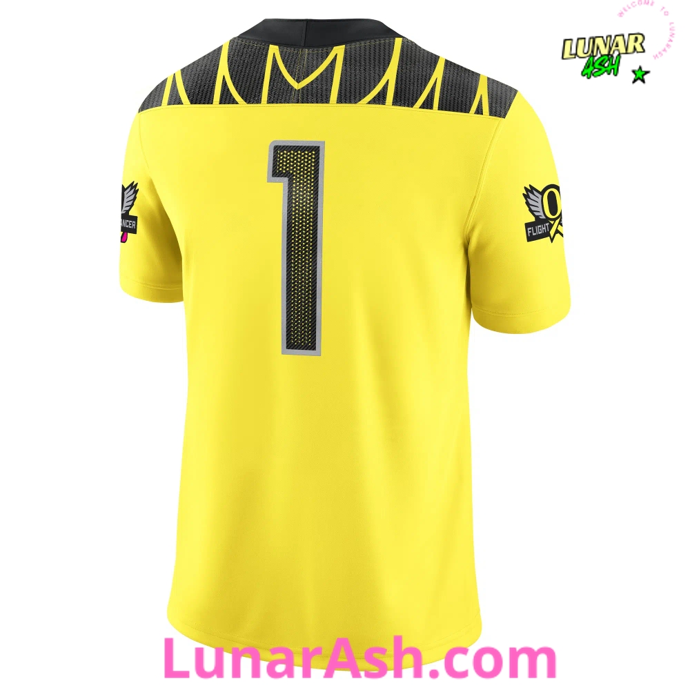 Oregon Ducks Stomp Out Cancer 2024 Limited Edition Football Jersey Oregon Ducks Stomp Out Cancer 2024 Limited Edition Football Jersey