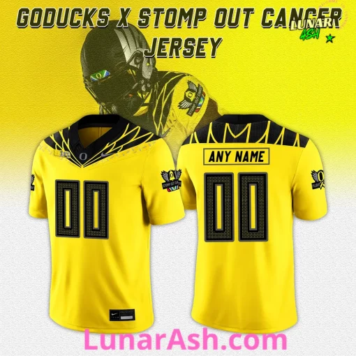 Oregon Ducks x Stomp Out Cancer 2024 Custom Football Jersey
