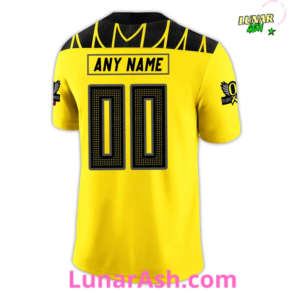 Oregon Ducks x Stomp Out Cancer 2024 Custom Football Jersey Oregon Ducks x Stomp Out Cancer 2024 Custom Football Jersey