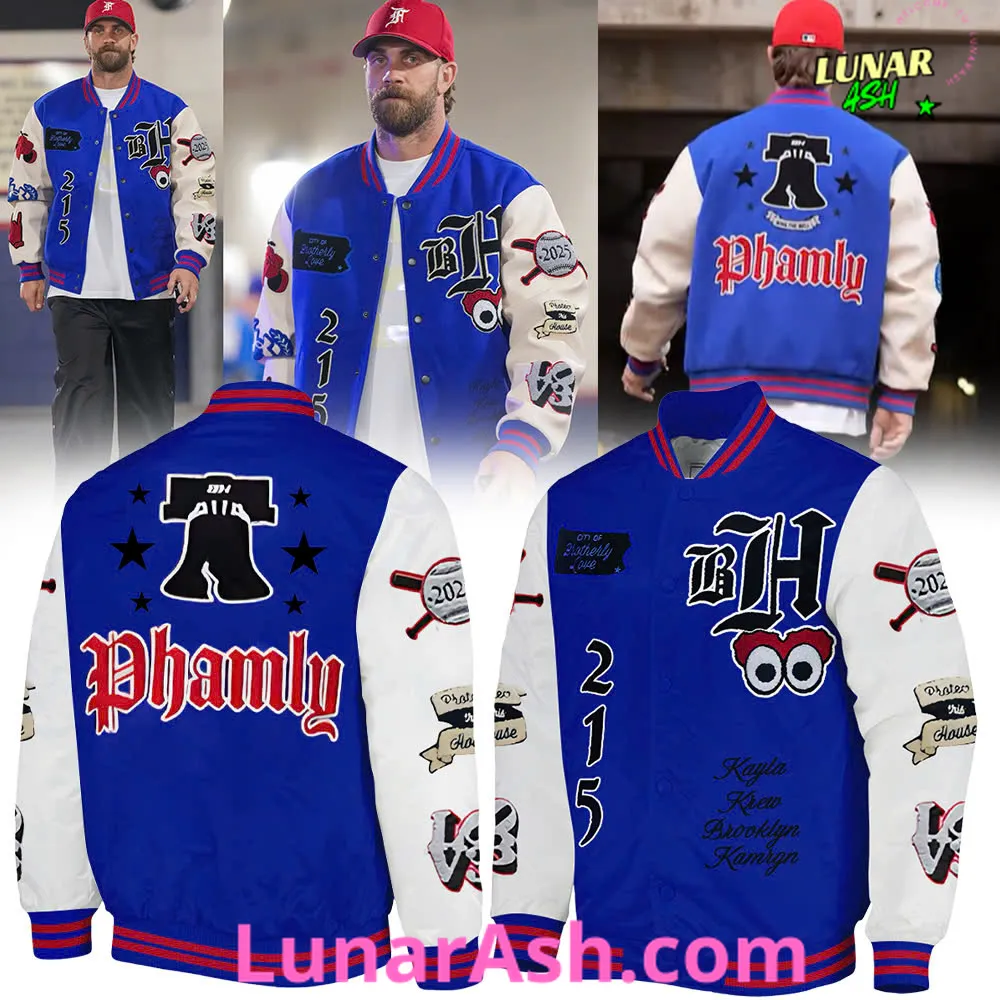 Philadelphia Phillies Bryce Harper Special Baseball Jacket Philadelphia Phillies Bryce Harper Special Baseball Jacket