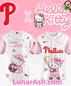 Philadelphia Phillies Cute Hello Kitty Baseball Jersey
