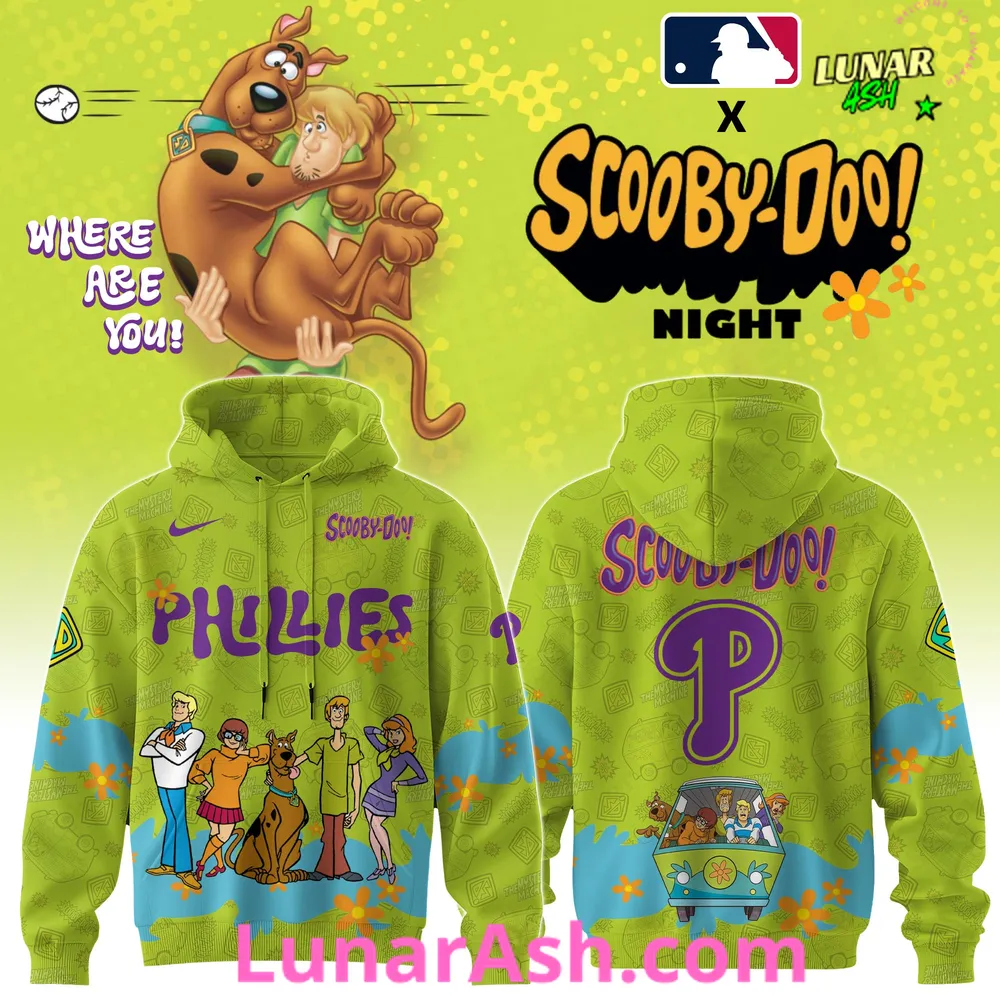 Philadelphia Phillies MLB x Scooby-Doo Night Hoodie Set Philadelphia Phillies MLB x Scooby-Doo Night Hoodie Set