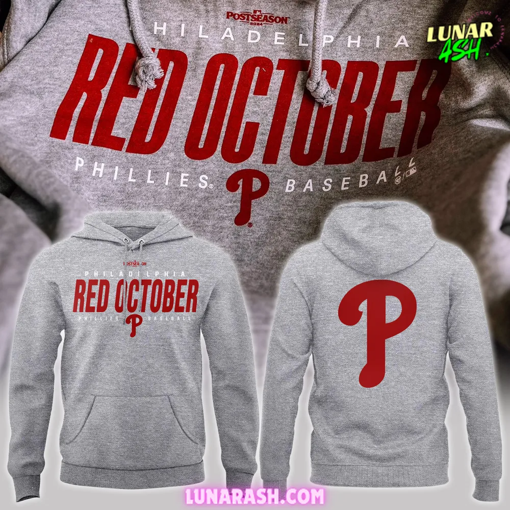 Philadelphia Phillies Red October 2024 Hoodie Philadelphia Phillies Red October 2024 Hoodie
