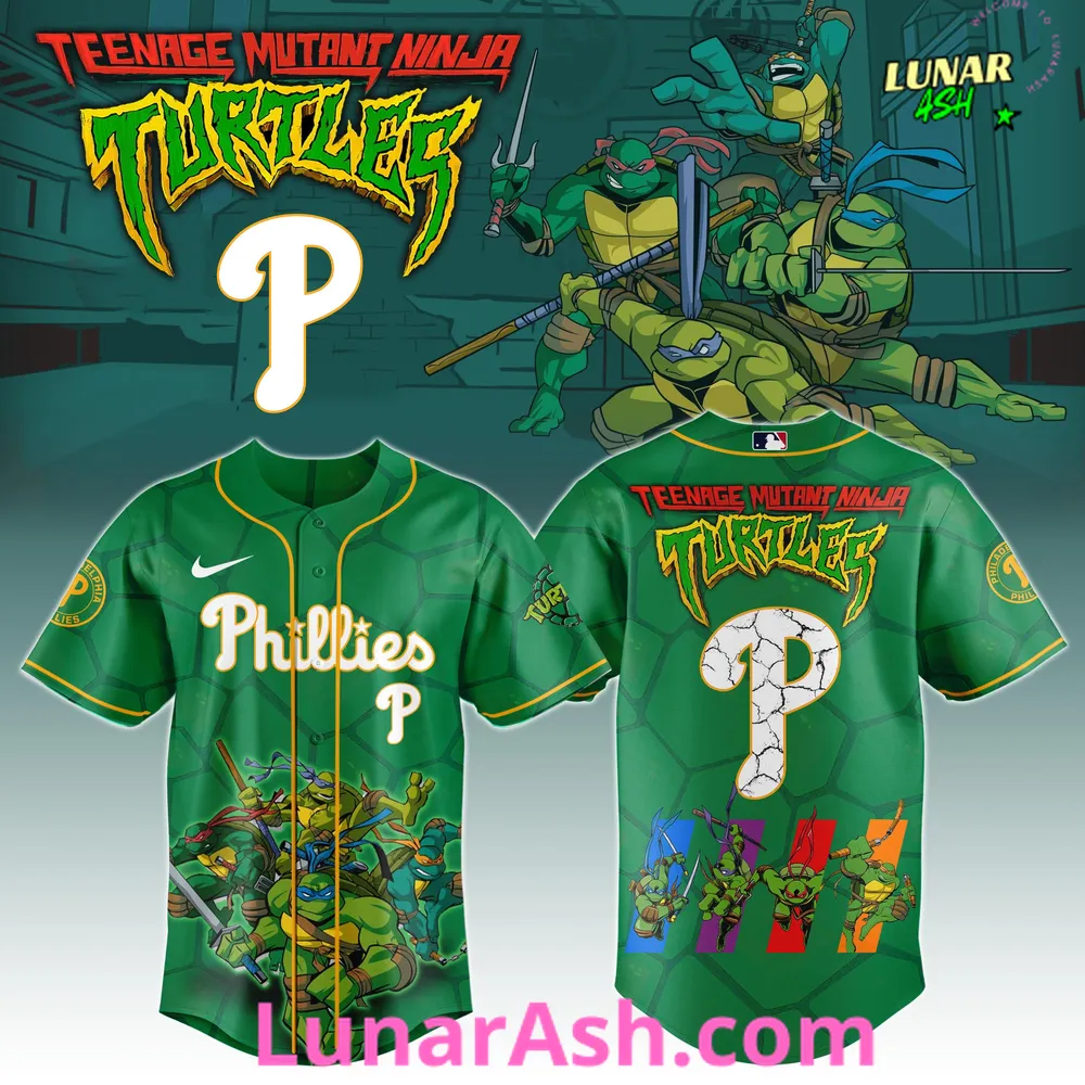 Philadelphia Phillies x Ninja Turtles Night 2025 Baseball Jersey Philadelphia Phillies x Ninja Turtles Night 2025 Baseball Jersey