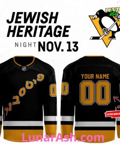 Pittsburgh Penguins Jewish Heritage Night Limited Hockey Jersey