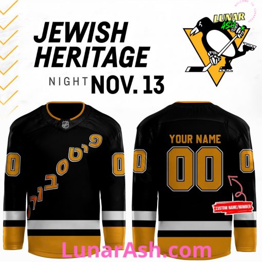 Pittsburgh Penguins Jewish Heritage Night Limited Hockey Jersey