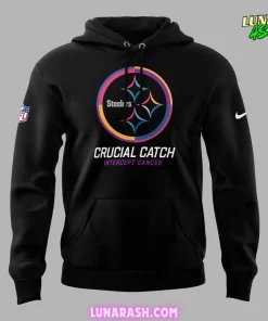 Pittsburgh Steelers Crucial Catch Intercept Cancer 2024 Hoodie