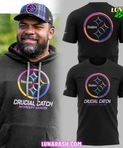 Pittsburgh Steelers Crucial Catch Intercept Cancer 2024 T-Shirt
