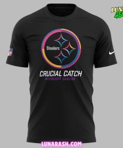 Pittsburgh Steelers Crucial Catch Intercept Cancer 2024 T-Shirt