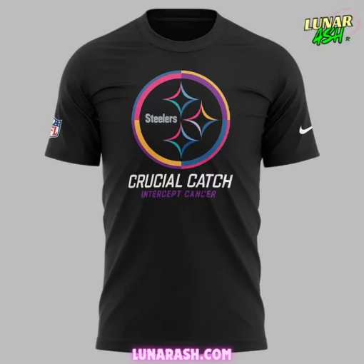 Pittsburgh Steelers Crucial Catch Intercept Cancer 2024 T-Shirt