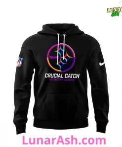 Pittsburgh Steelers NFL Crucial Catch Intercept Cancer 2024 Hoodie