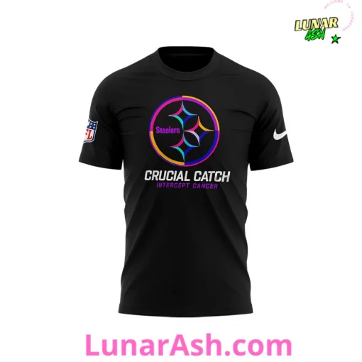 Pittsburgh Steelers NFL Crucial Catch Intercept Cancer 2024 T-Shirt
