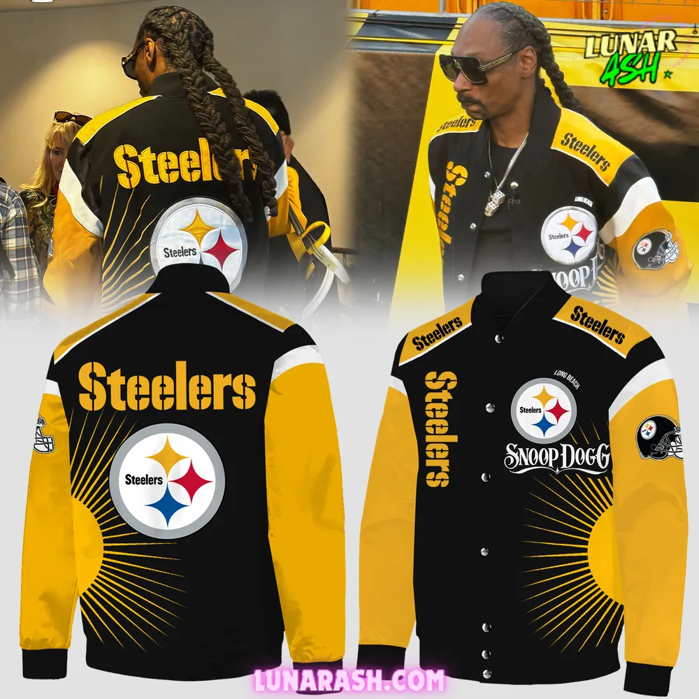 Pittsburgh Steelers x Snoop Dogg 2024 Baseball Jacket Pittsburgh Steelers x Snoop Dogg 2024 Baseball Jacket