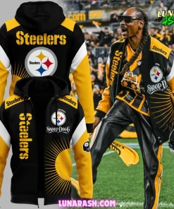 Pittsburgh Steelers x Snoop Dogg 2024 Zip Hoodie 1