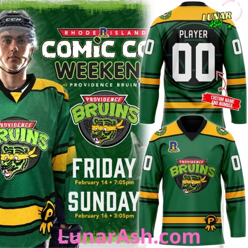 Providence Bruins New Uniform Custom 2025 Hockey Jersey