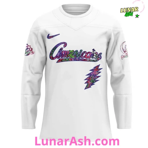 Rochester Americans Grateful Dead Night Special Hockey Jersey