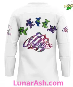 Rochester Americans Grateful Dead Night Special Hockey Jersey 3