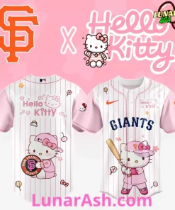San Francisco Giants Cute Hello Kitty Baseball Jersey