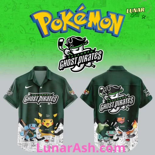 Savannah Ghost Pirates x Pokémon Special Hawaii Shirt