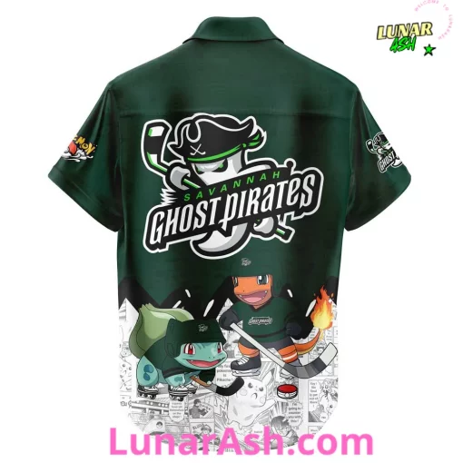 Savannah Ghost Pirates x Pokémon Special Hawaii Shirt