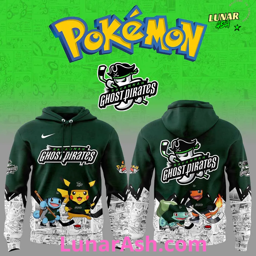 Savannah Ghost Pirates x Pokémon Special Hoodie Savannah Ghost Pirates x Pokémon Special Hoodie