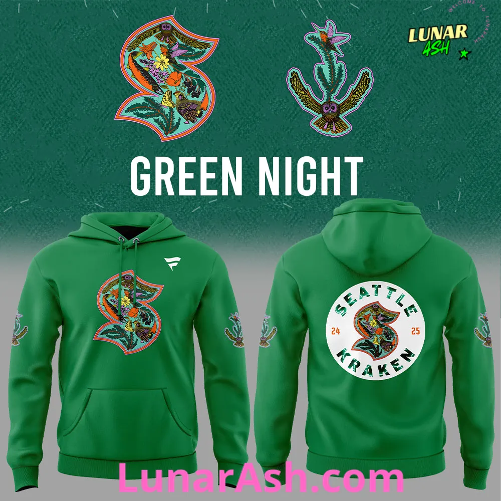 Seattle Kraken Green Night Special Edition Hoodie Seattle Kraken Green Night Special Edition Hoodie