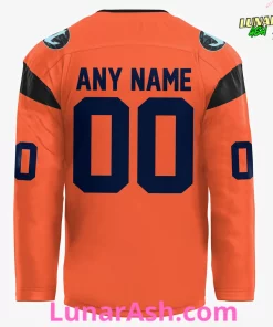 Seattle Kraken Tribal Orange 2025 Limited Edition Hockey Jersey 3