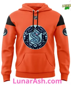 Seattle Kraken Tribal Orange 2025 Limited Edition Hoodie