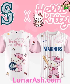 Seattle Mariners Cute Hello Kitty Baseball Jersey