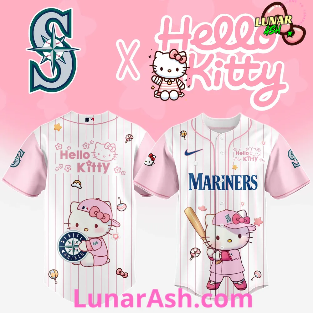 Seattle Mariners Cute Hello Kitty Baseball Jersey Seattle Mariners Cute Hello Kitty Baseball Jersey